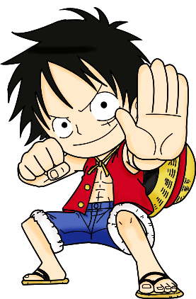 Luffy Lineart coloring practice