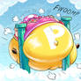 P-Balloon Toadette - Stuck between two pipes