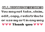 Pixelled Copyright by roseminuet