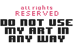Pixel Copyright Button by roseminuet
