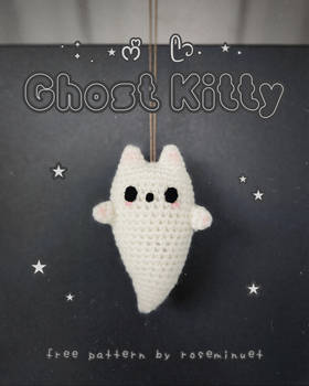 Ghost Kitty Amigurumi FREE pattern