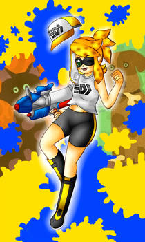 Inkling Gluko at Splatfest