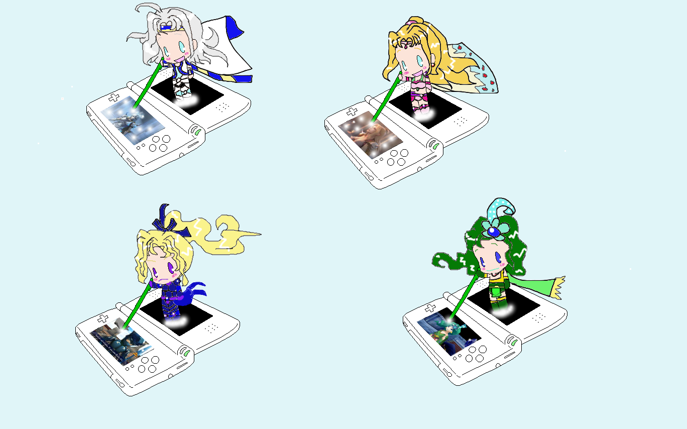 Final Fantasy IV DS Chibis