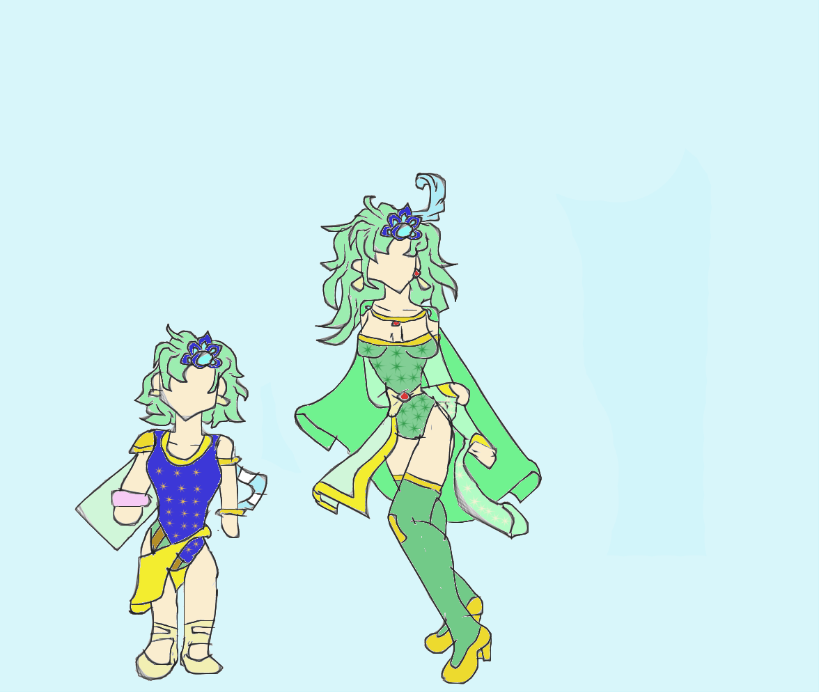 Rydia of the Mist: Child and Adult