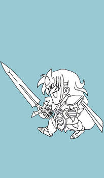 Free to Color: Cecil (Paladin) SD