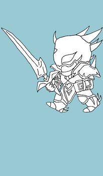 Free to Color: Cecil (Black Knight) SD
