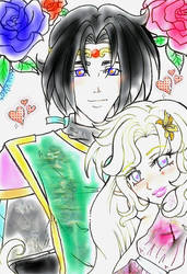 Art Collab:  Lord Jacklet and Princess Stellalena