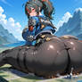 Giantess Zhu Yuan city destruction