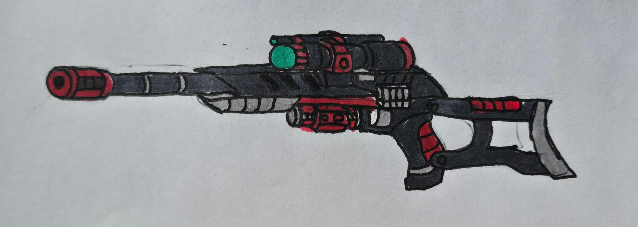 Red Nosed Rifle Red Hood's Gun (Sniper Configuration) by Taranis-the-Hedgehog on DeviantArt