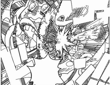 Luffy vs Krieg - Illustrated by Majin-Luffy on DeviantArt
