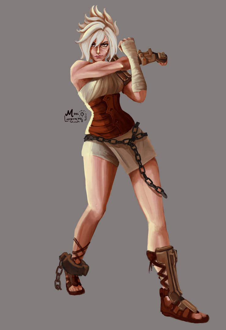 Katran Riven Riven (Arcane Style) by MoriMorning on DeviantArt