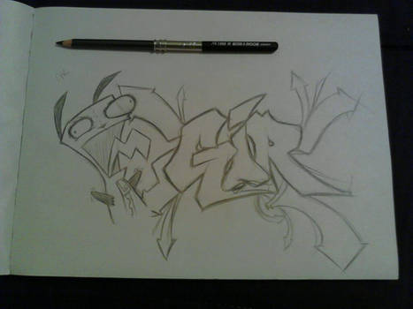 Gir graffiti sketch