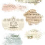 French Vintage Ephemera Overlays