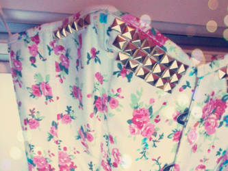 Studded Floral Corset