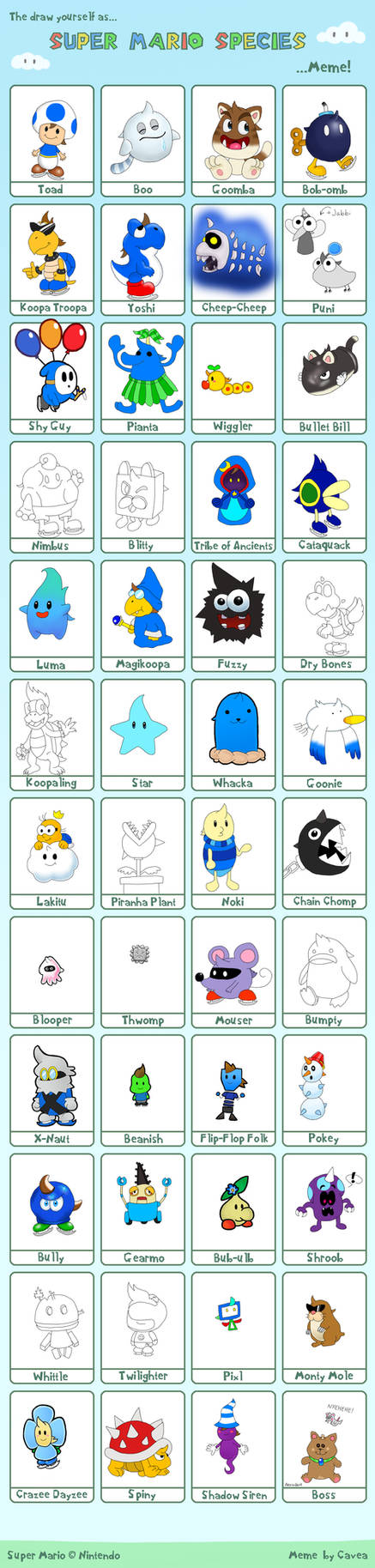 Mario Species Meme by dollaway on DeviantArt