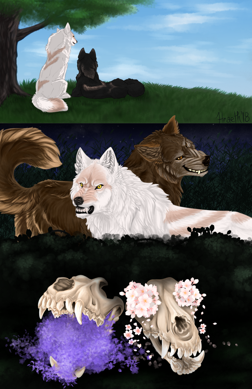 A Tale of Two Wolves by Hraeth