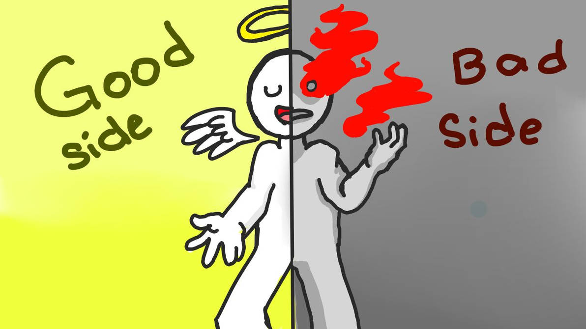 The Good Side And Bad Side By RexplosionDude On DeviantArt the-good-side-and-bad-side-by-rexplosiondude-on-deviantart