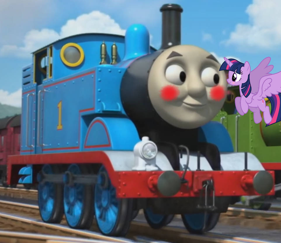 Thomas And Twilight Sparkle Blushing By ThomasTrainfan2006 On DeviantArt thomas-and-twilight-sparkle-blushing-by-thomastrainfan2006-on-deviantart