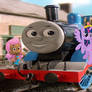 Thomas, Twilight Sparkle and Molly