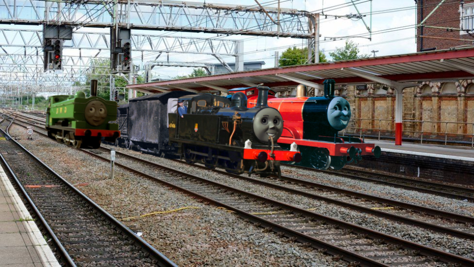 Jinty Coming Through the Big Station by ThomasTrainfan2006 on DeviantArt
