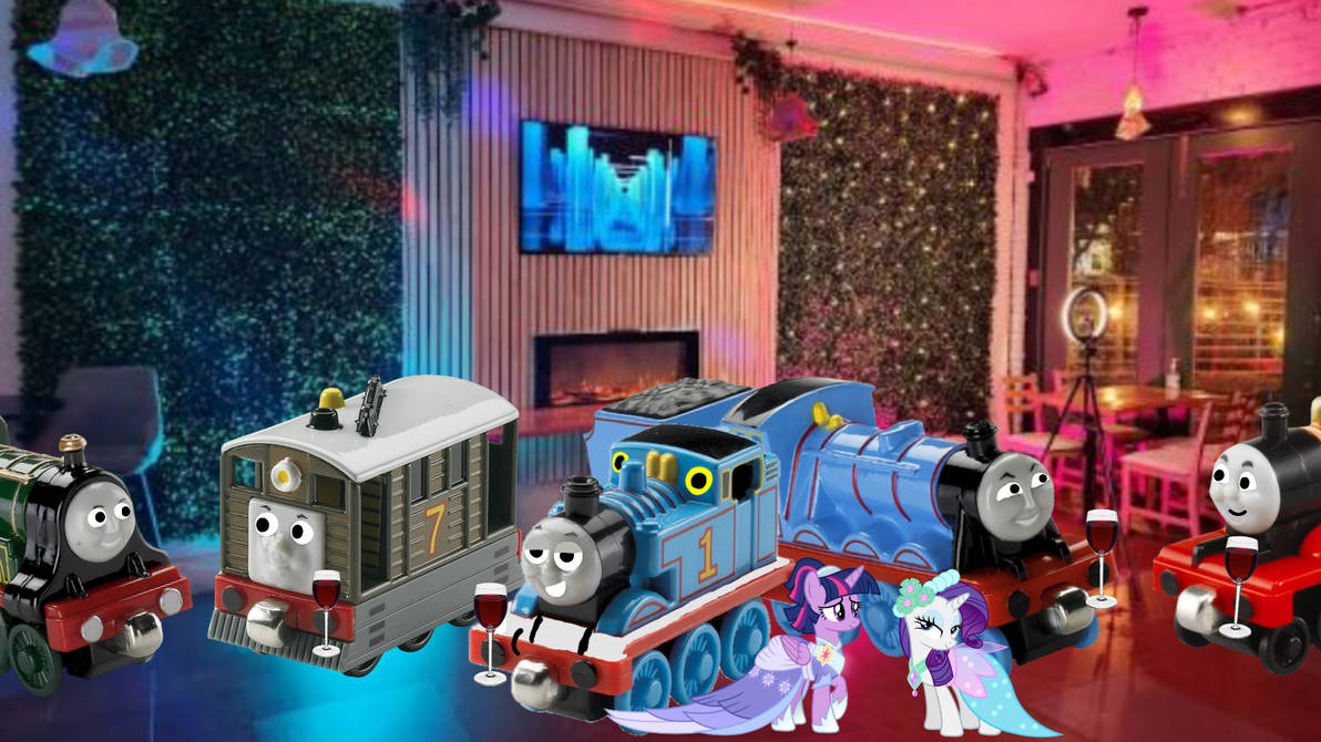 Thomas' Fancy Dinner Party by ThomasTrainfan2006 on DeviantArt