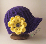 Cabled Flower Hat