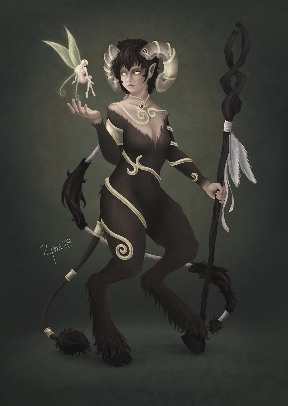 The Faun - OC by YaelPardina on DeviantArt