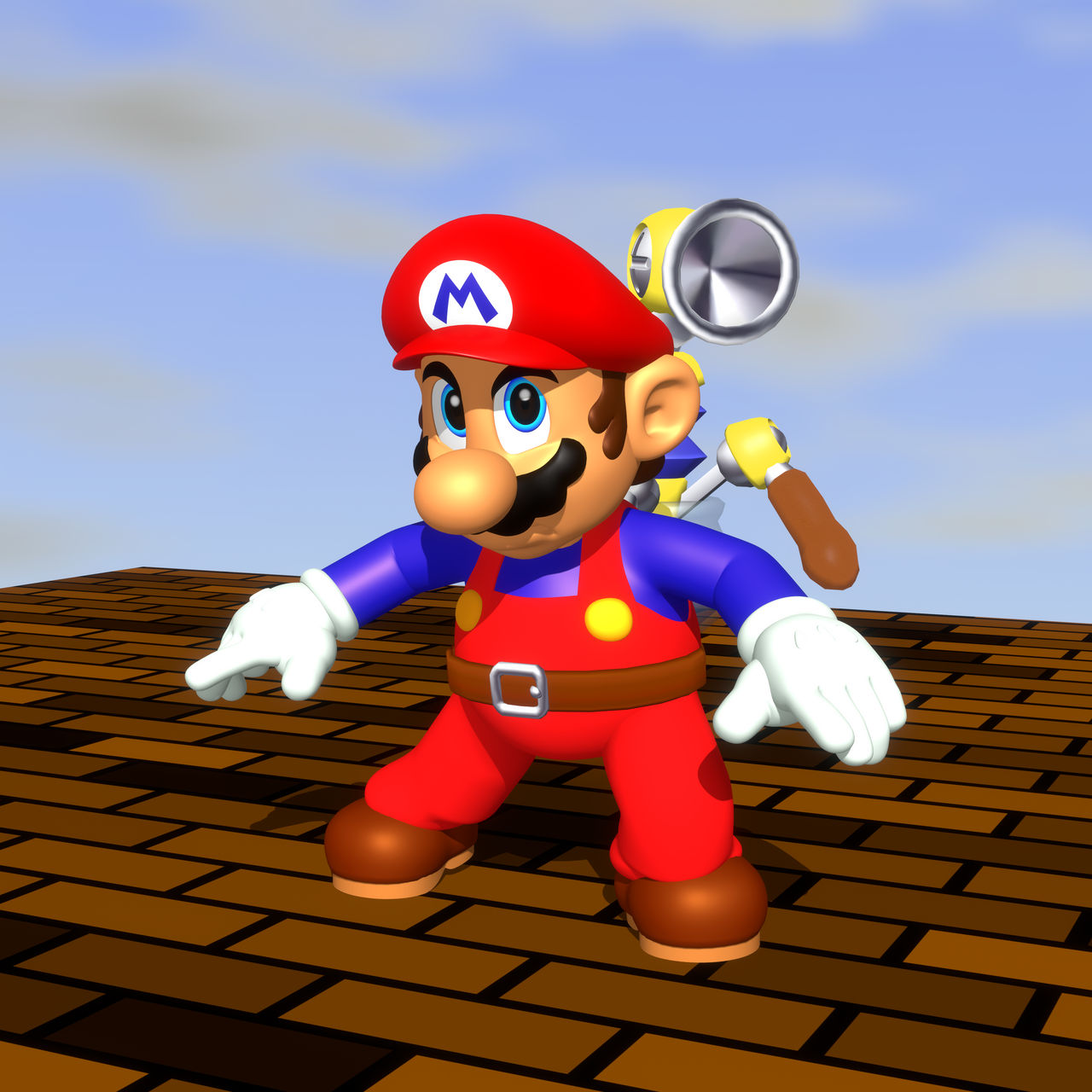 Mario 64 Rendrr (Mario/Blender) Super Mario Sunshine 64 by TJtheredgator on DeviantArt