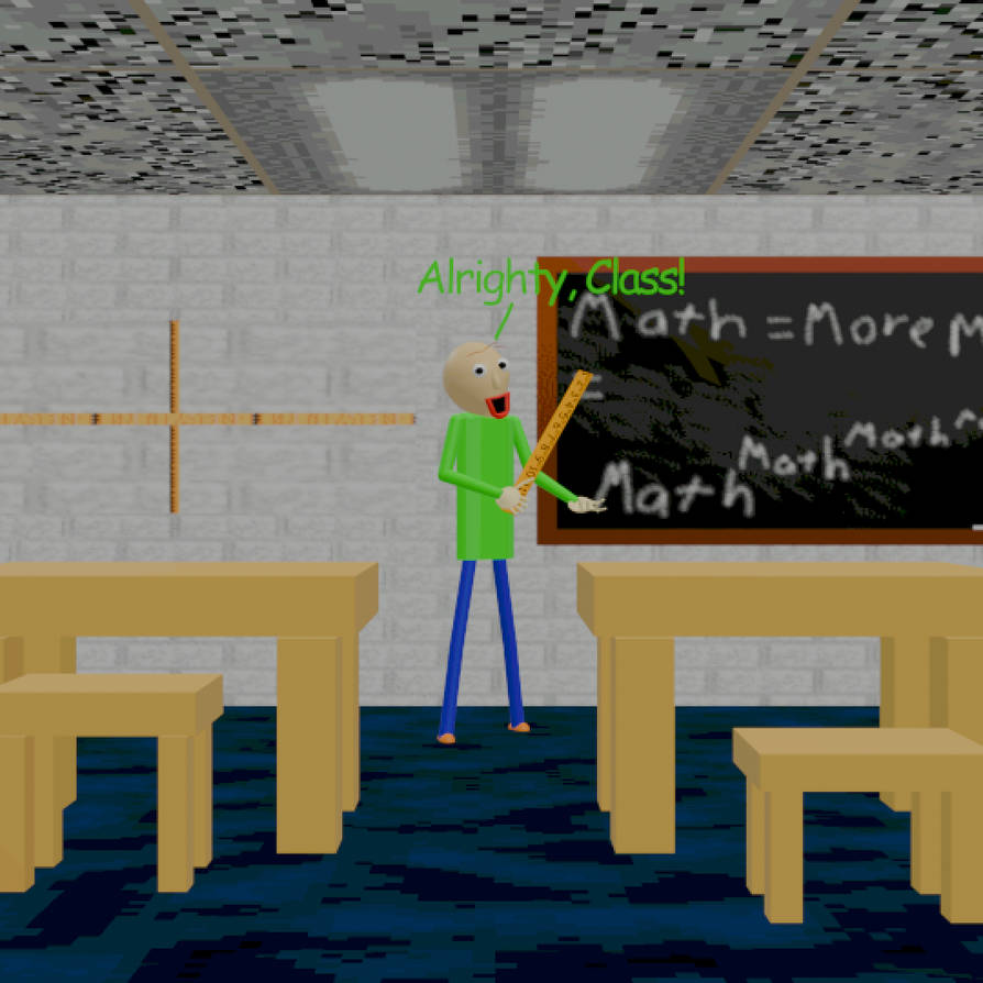 Baldi Basic Class (Baldi's Basics/Blender) Alrighty, Class! by TJtheredgator on DeviantArt