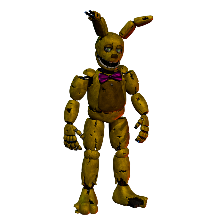 (FNaF/Blender) Withered Spring-Bonnie by TJtheredgator on DeviantArt