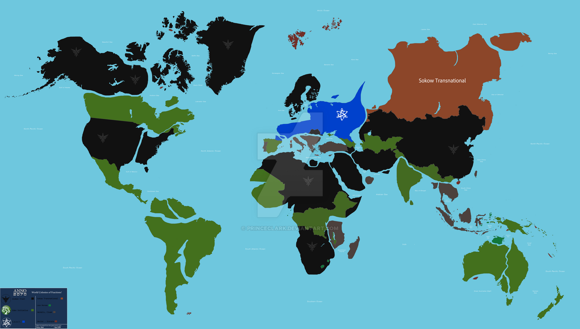 Anno 2070 World Map by PrinceClark on DeviantArt