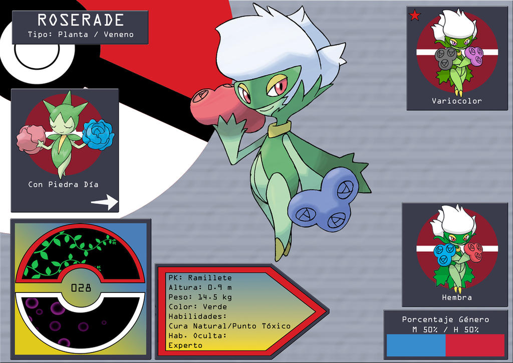 028 Roserade by M26Garchomp on DeviantArt