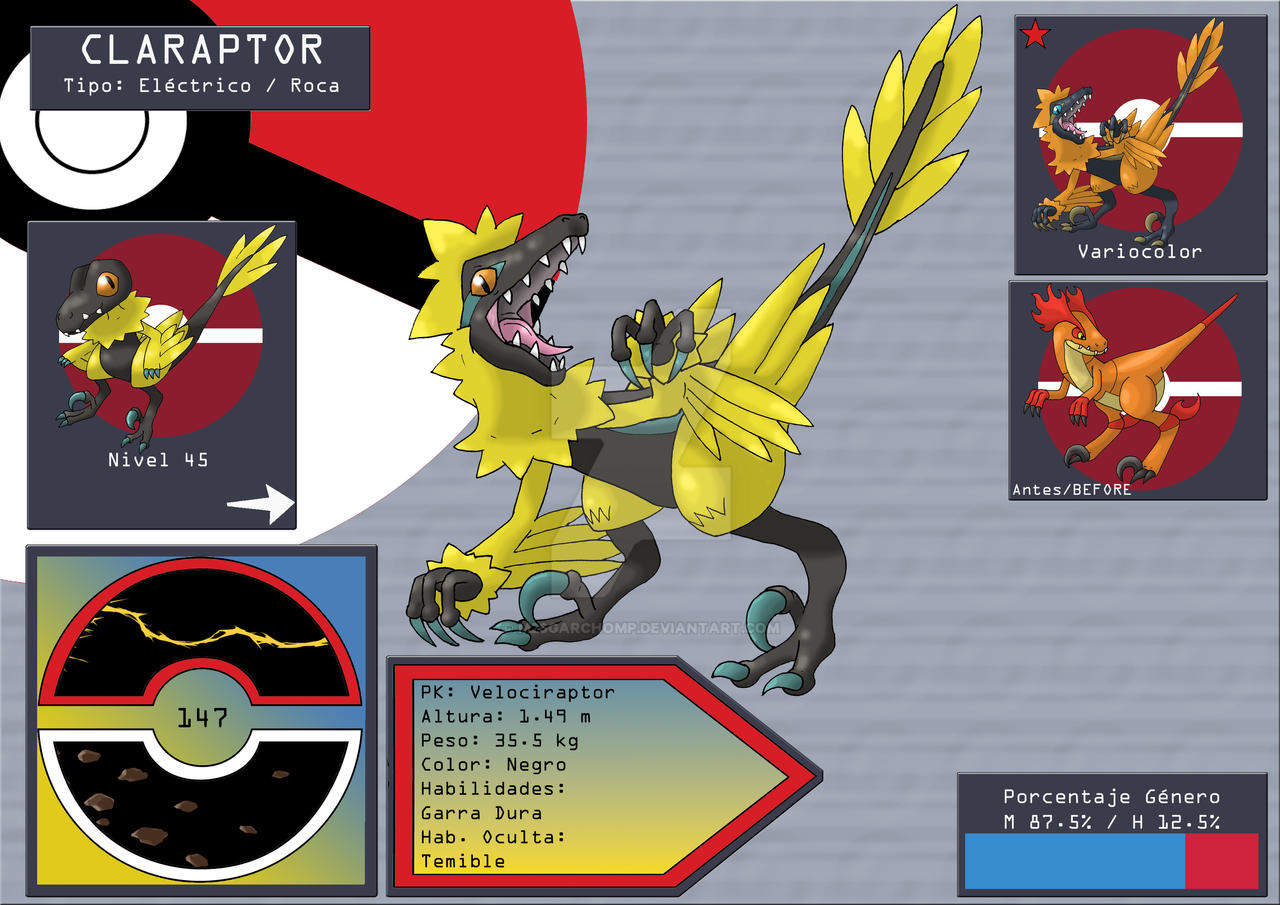 147 Claraptor Dex Entry By M26garchomp On Deviantart 147 Claraptor Dex Entry By M26garchomp On Deviantart