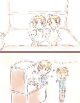 FrUk with chibi USCA [AP Hetalia]