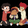 Marco and Camille teasing Luz.