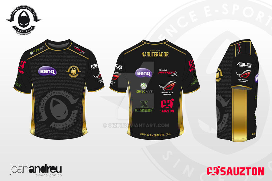 Camiseta x6tence e-sports club