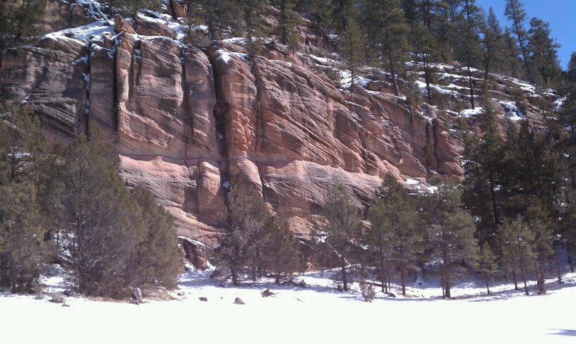 Snowy Coconino Sandstone