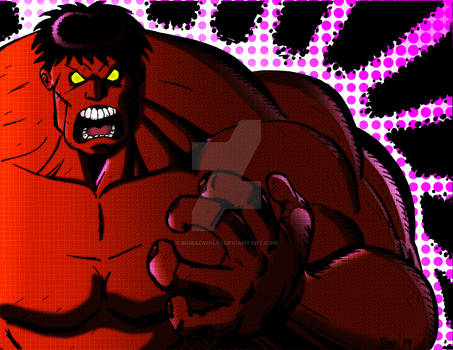 Red Hulk Colored