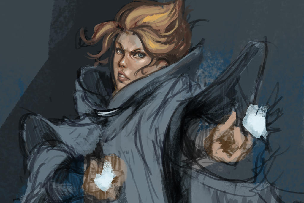 Syphas Magic Sketch no. 398 Sypha Fanart by Olieart on DeviantArt