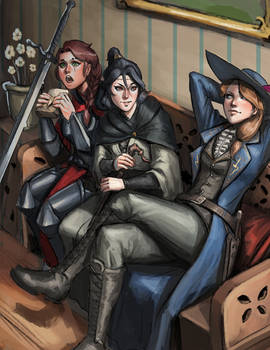 Ardena, Lysaerys d'Phiarlan and Minnea ir'Erdalis