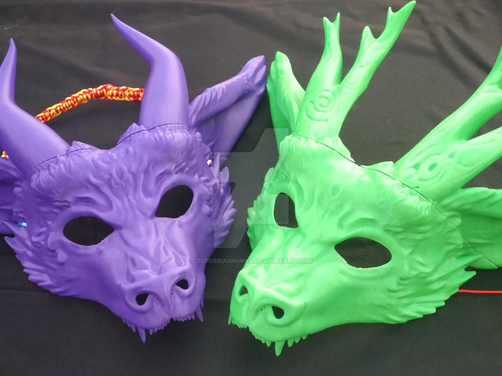 3D Printed Dragon Masquerade Masks by zuperbuuworks on DeviantArt