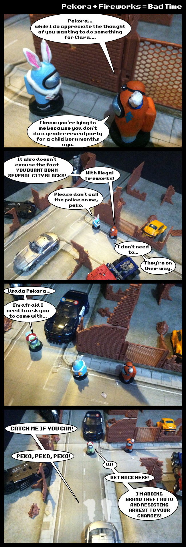 Pekora + Fireworks = Bad time