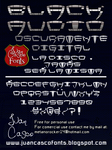 Black Audio Font by DarkoJuan