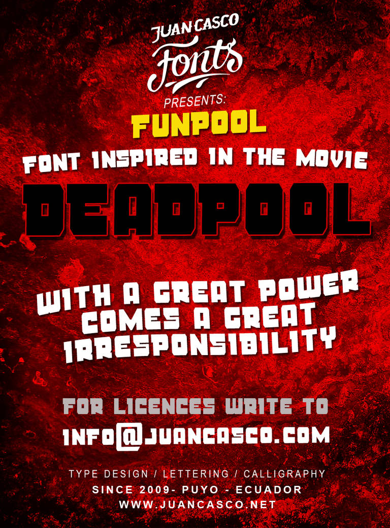 Deadpool Font by DarkoJuan on DeviantArt