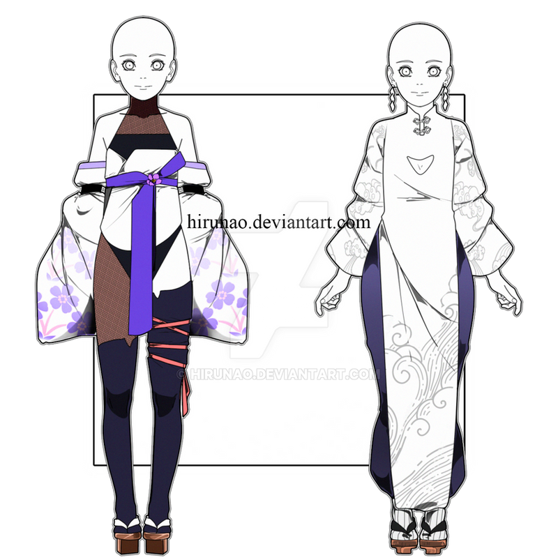 Open 1/2 Outfit Design Adoptables by HiruNao on DeviantArt