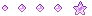 [F2U] Horizontal Purple Star Gem Divider