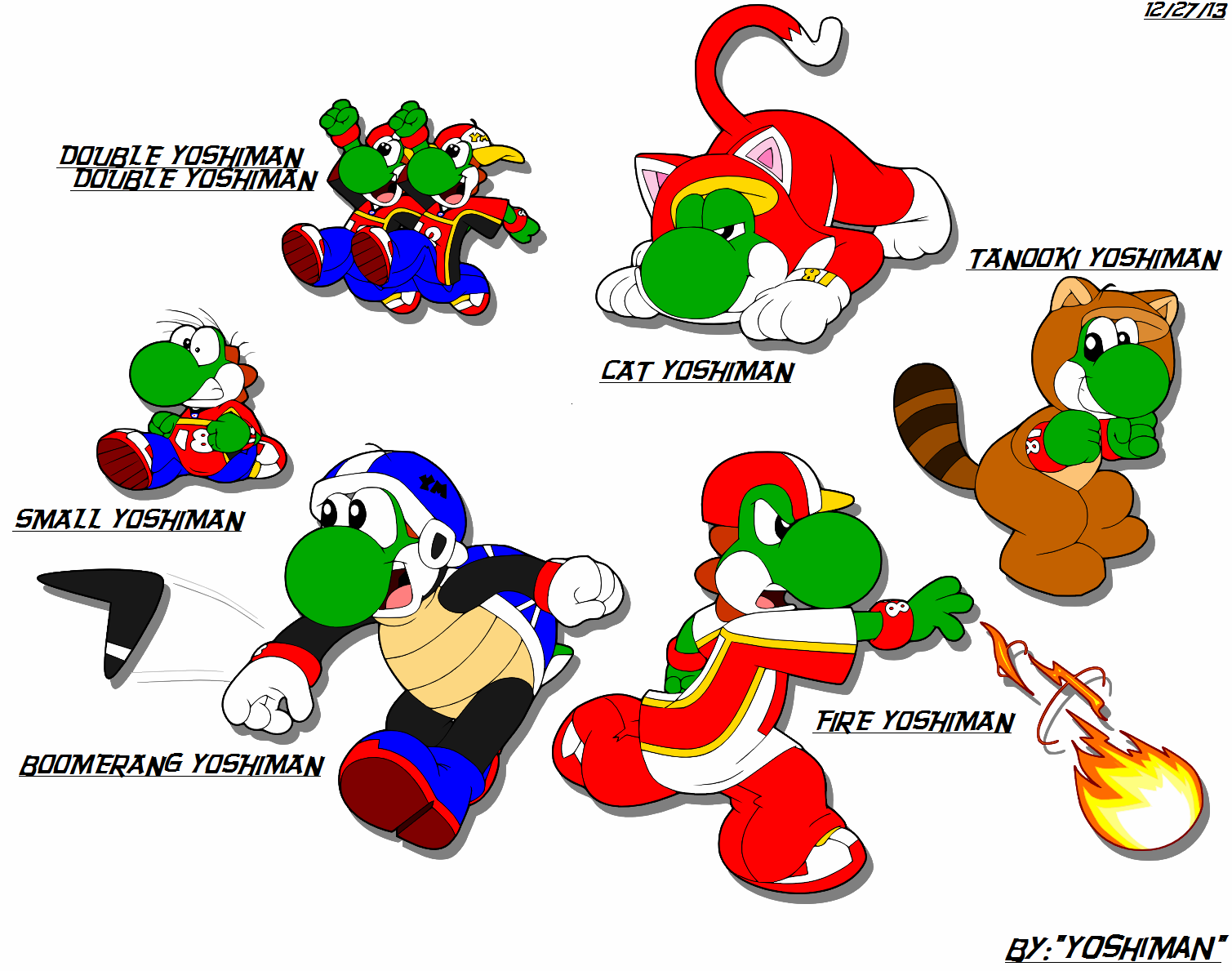 Super Yoshiman 3d World Power Ups By Yoshiman1118 On Deviantart