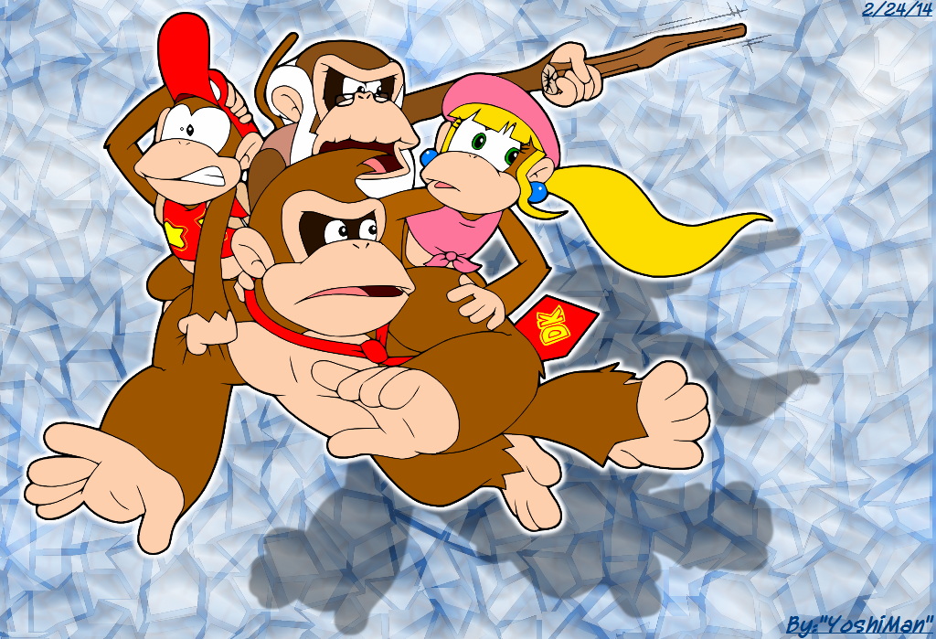 images Donkey Kong Country Fan Art donkey kong country tropical four by