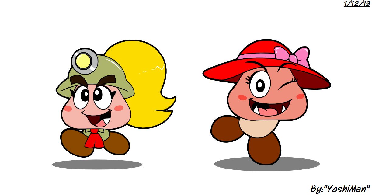 Goomba Oc Deviantart Goomba Girls by YoshiMan1118 on DeviantArt