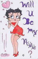 Betty Boop Valentine Card